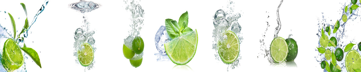 Küchenrückwand Limetten