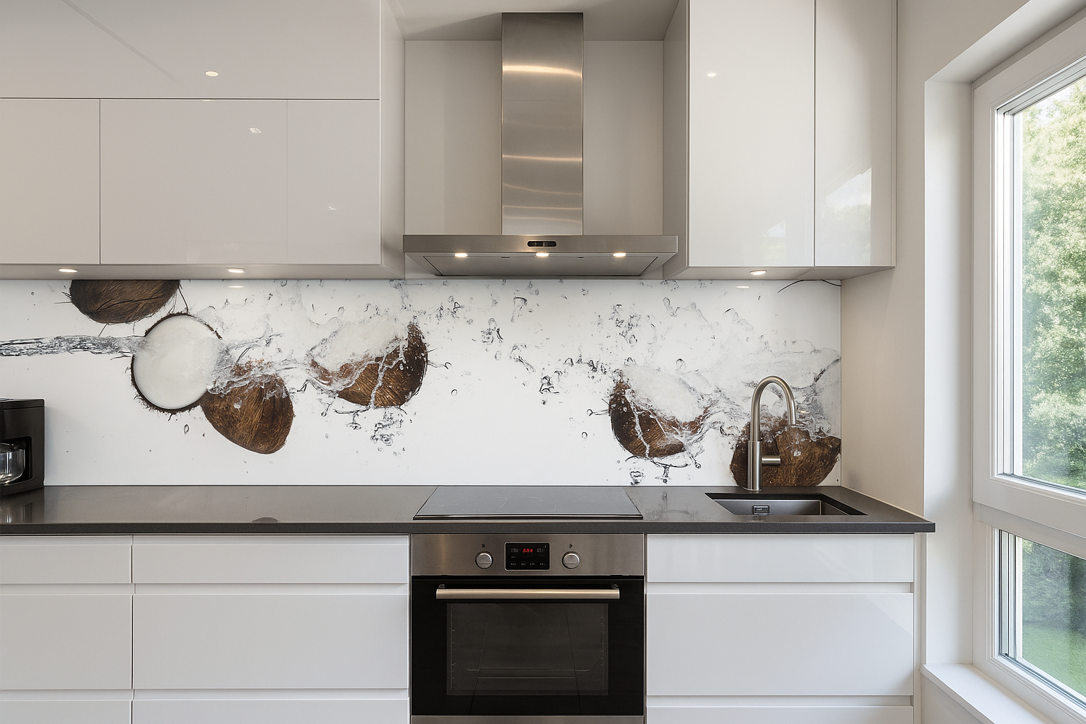 Küchenrückwand Kokosnuss