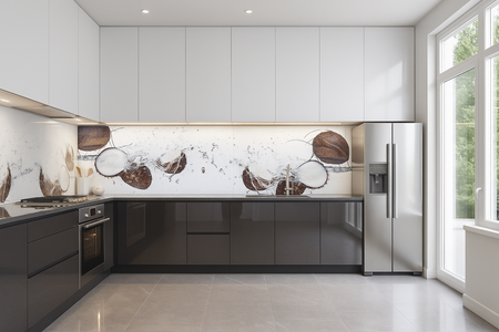 Küchenrückwand Kokosnuss