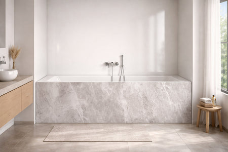 Badewannenverkleidung Marmoroptik