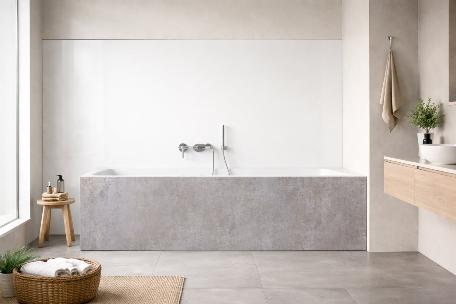 Badewannenverkleidung Betonoptik