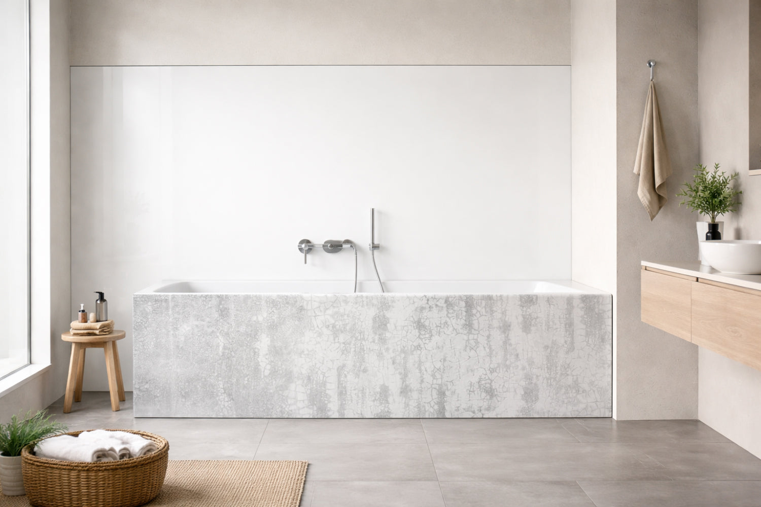 Badewannenverkleidung Betonoptik