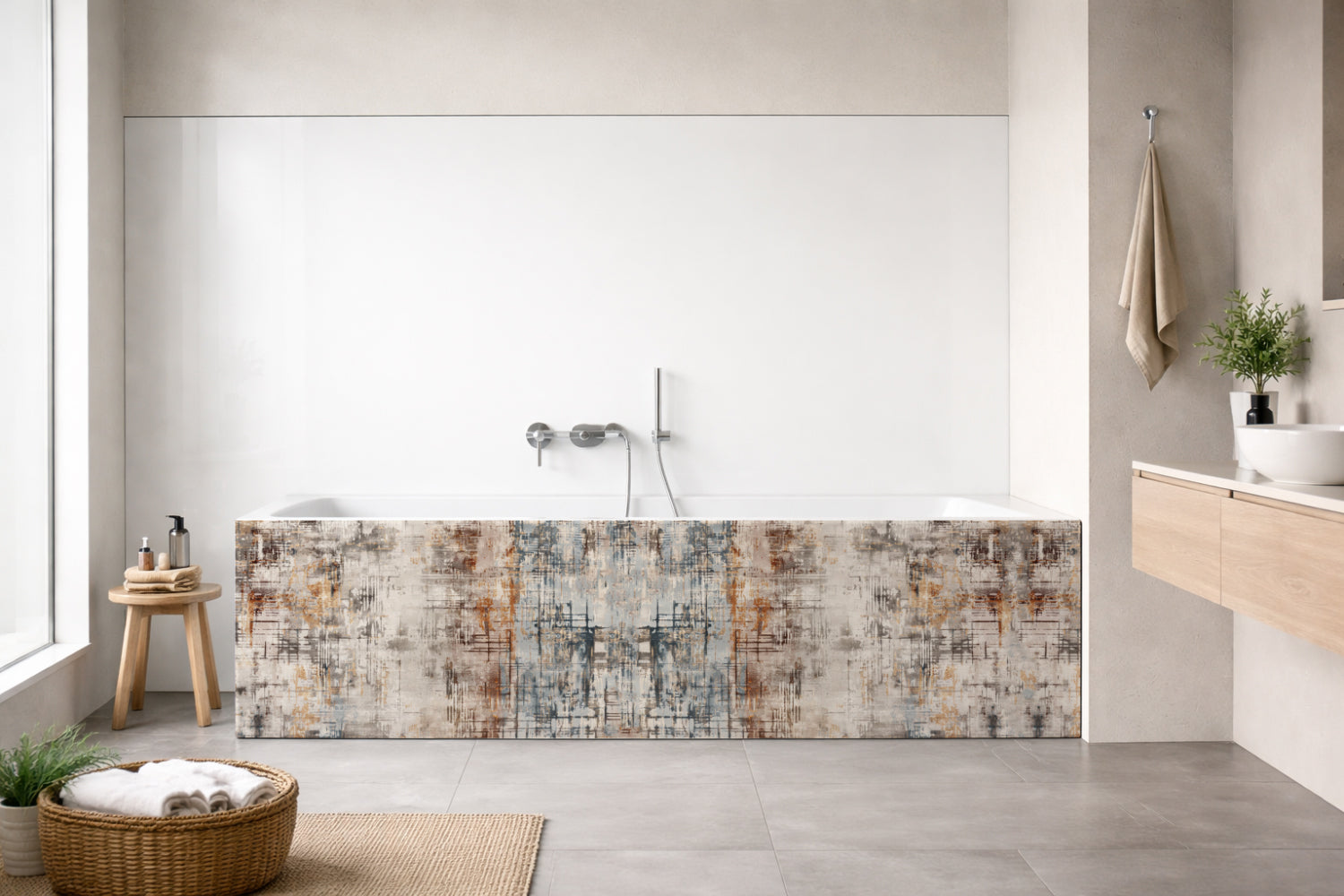 Badewannenverkleidung Betonoptik