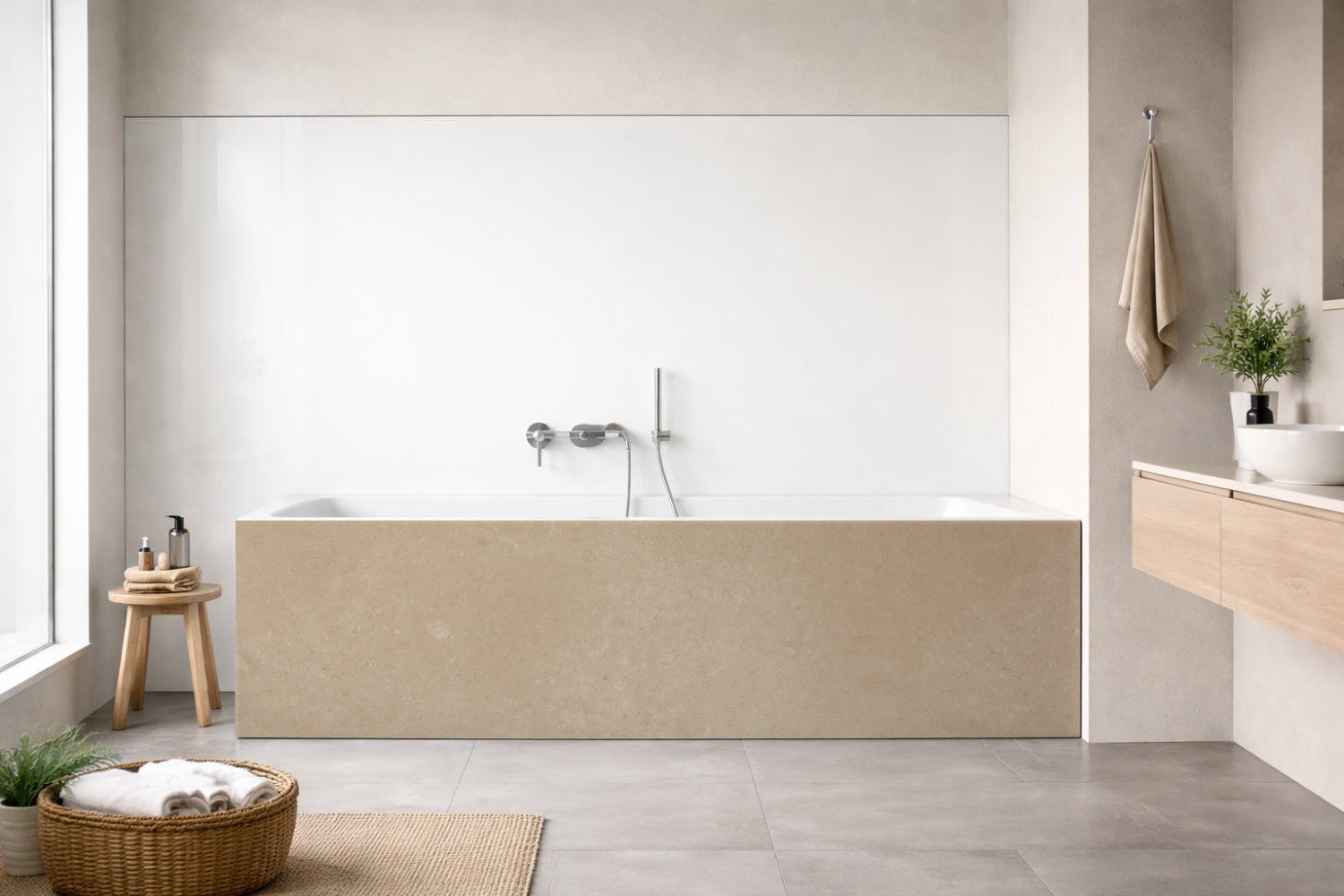 Badewannenverkleidung Betonoptik