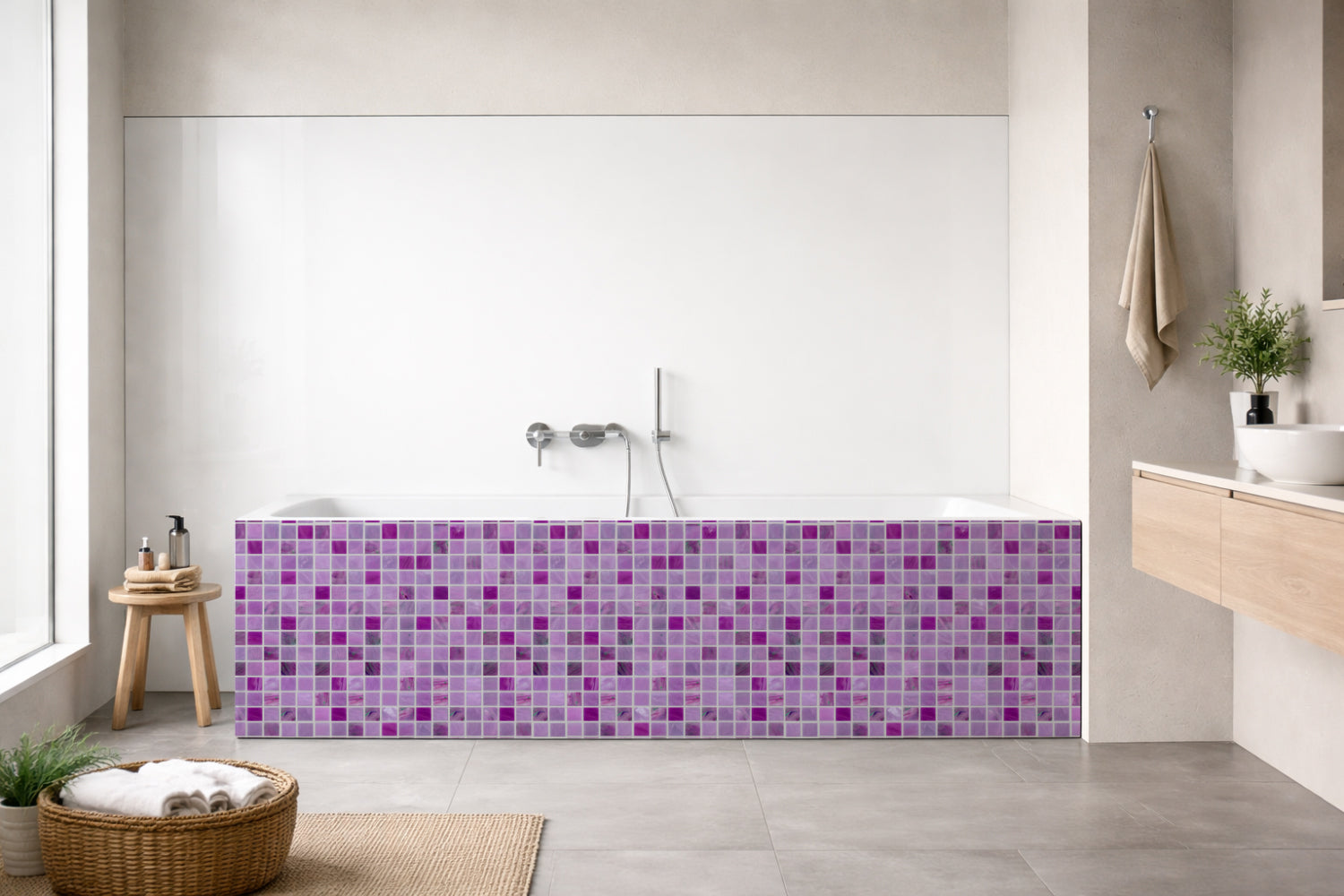 Badewannenverkleidung Fliesenoptik