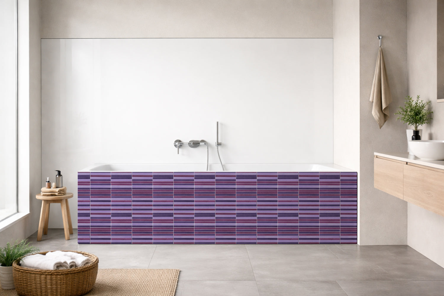 Badewannenverkleidung Fliesenoptik