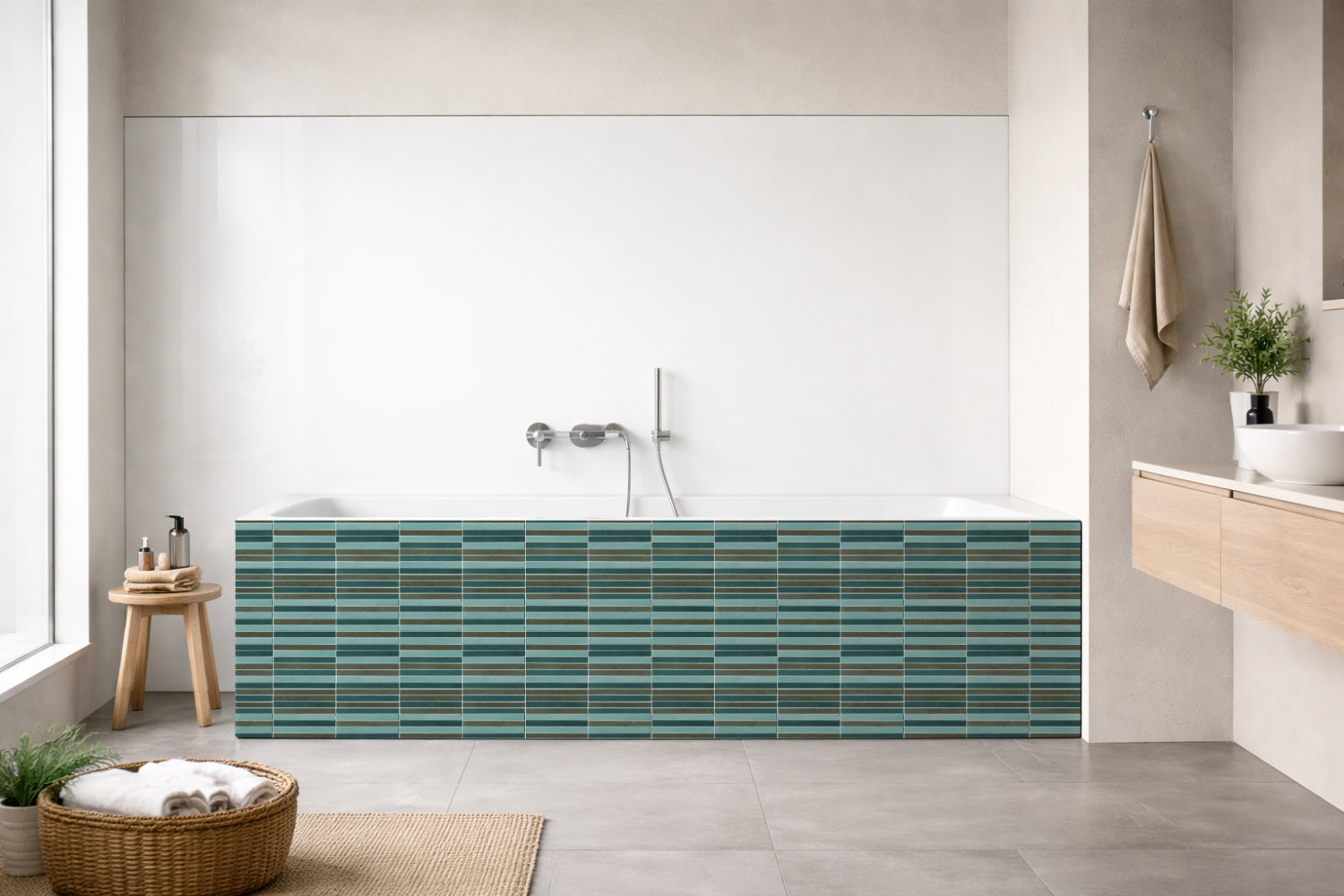 Badewannenverkleidung Fliesenoptik