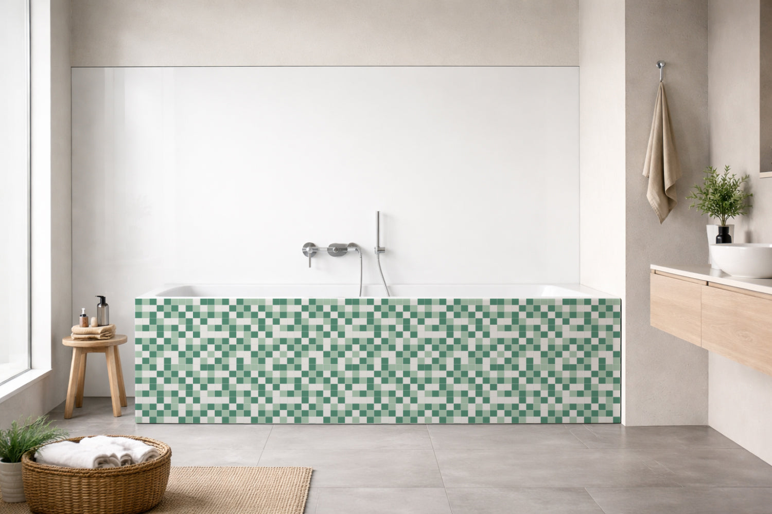 Badewannenverkleidung Fliesenoptik