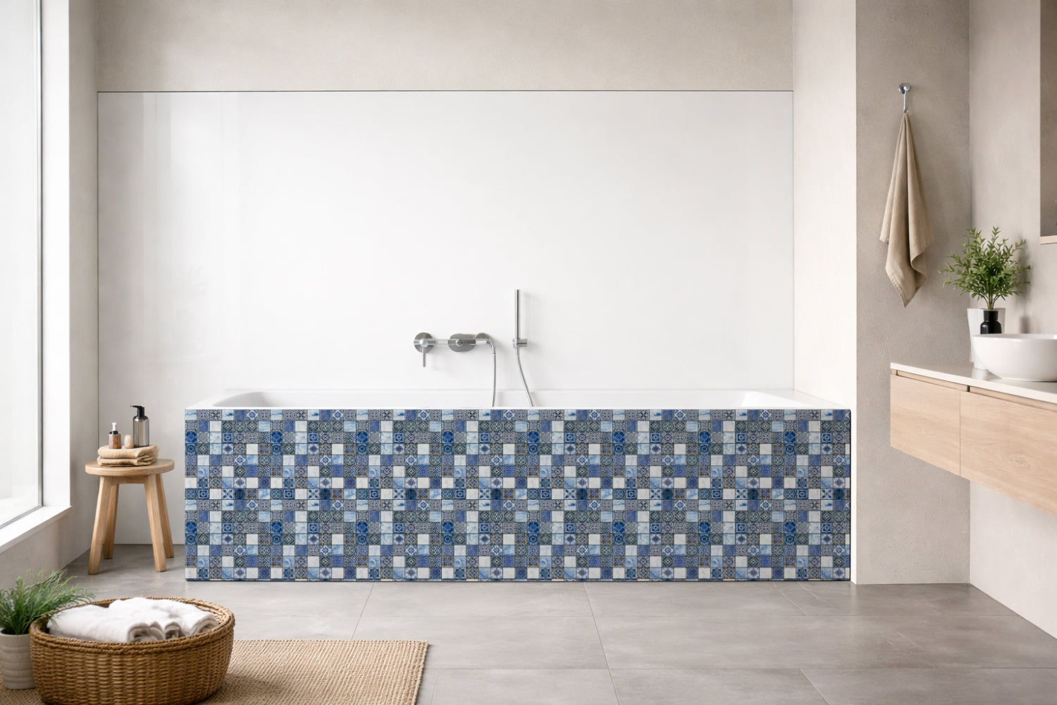 Badewannenverkleidung Fliesenoptik
