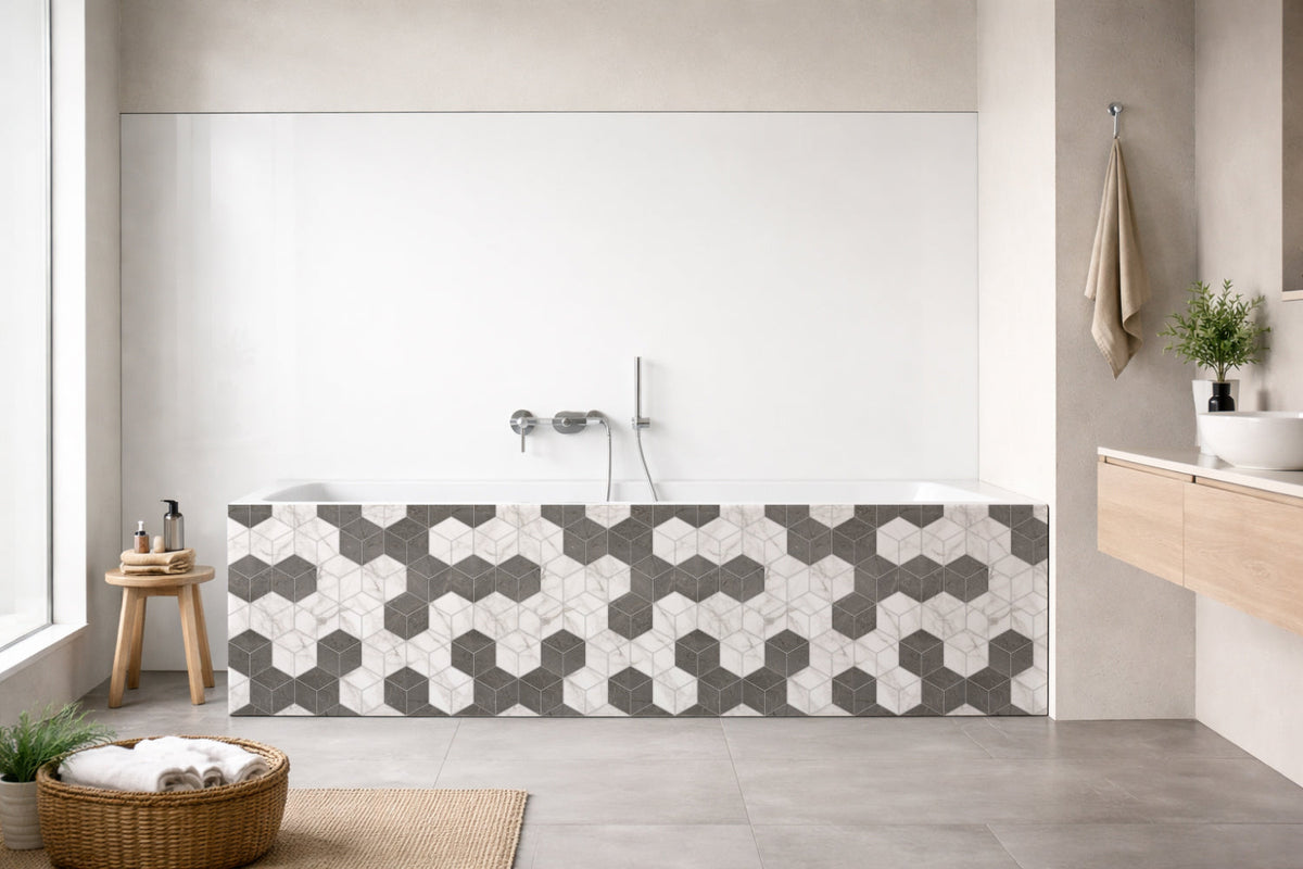 Badewannenverkleidung Fliesenoptik