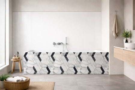 Badewannenverkleidung Fliesenoptik
