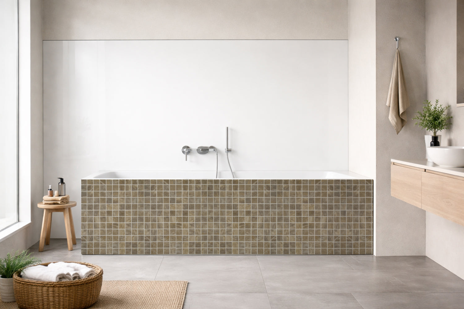 Badewannenverkleidung Fliesenoptik