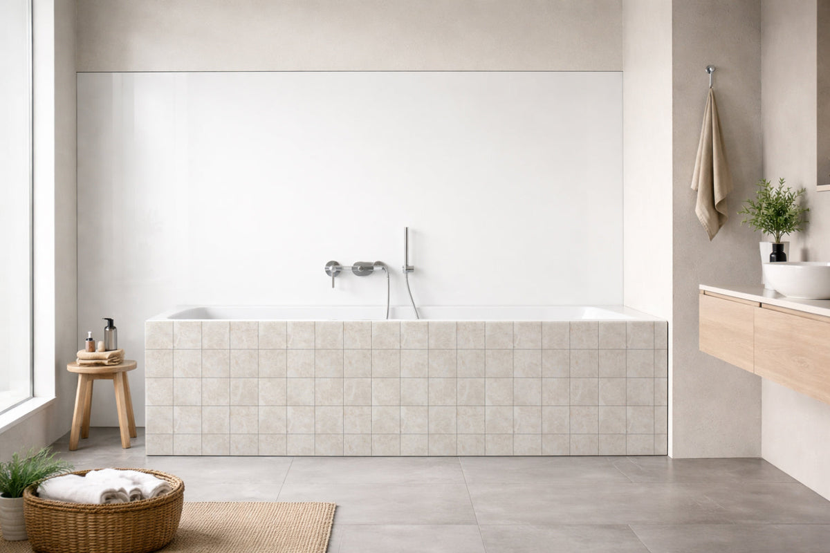 Badewannenverkleidung Fliesenoptik