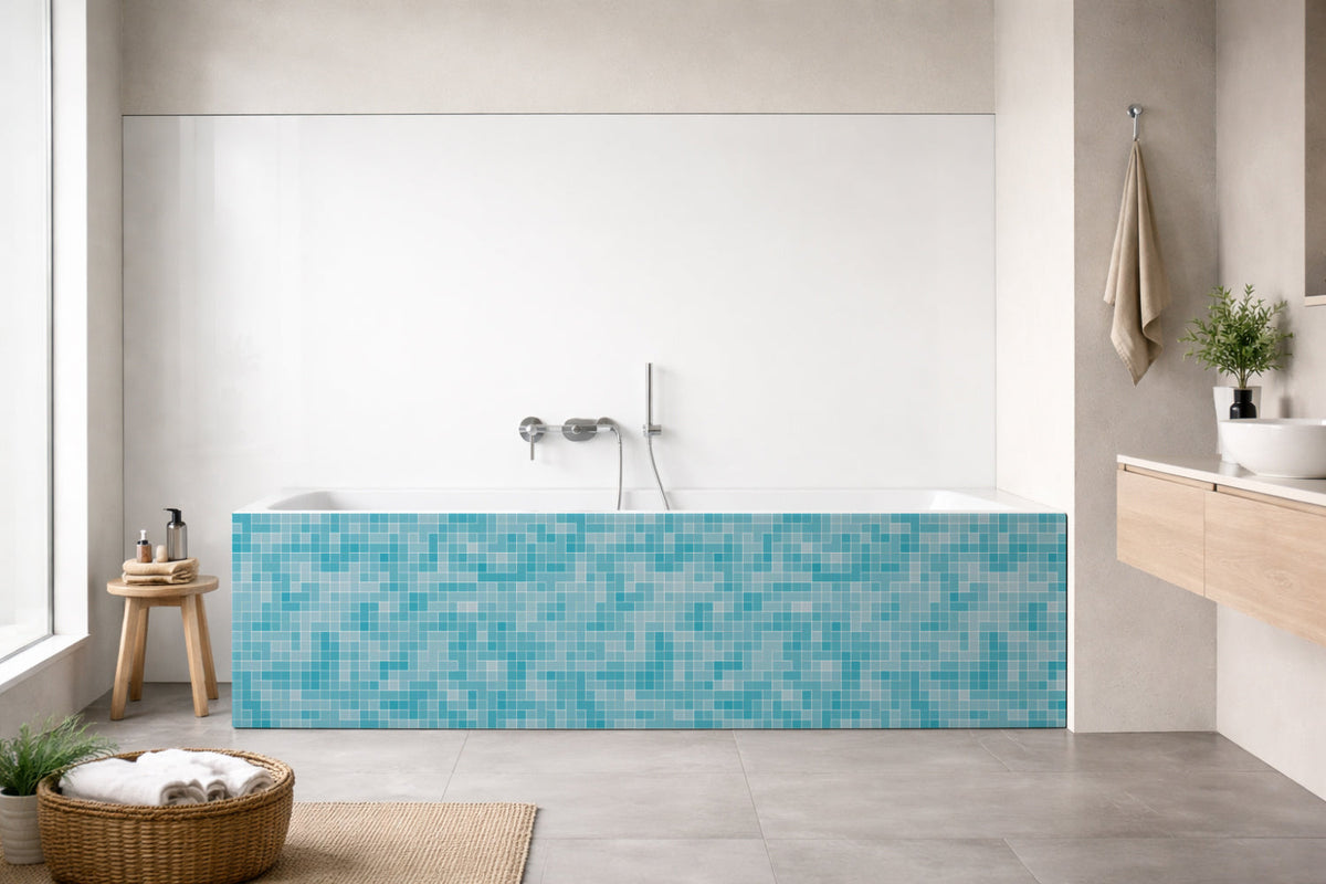 Badrückwand Fliesenoptik
