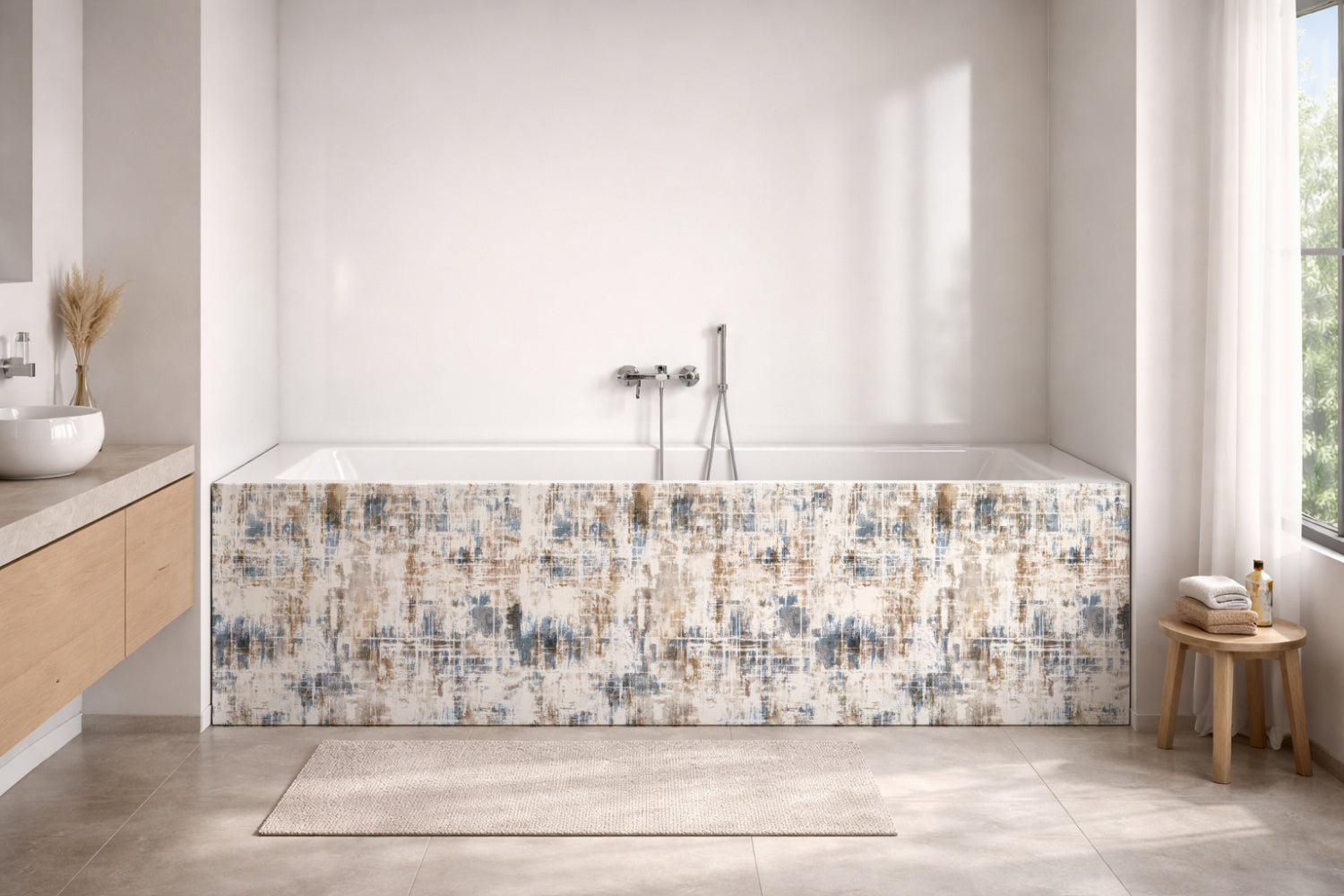 Badewannenverkleidung Betonoptik