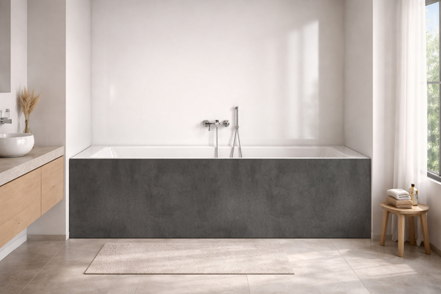 Badewannenverkleidung Betonoptik