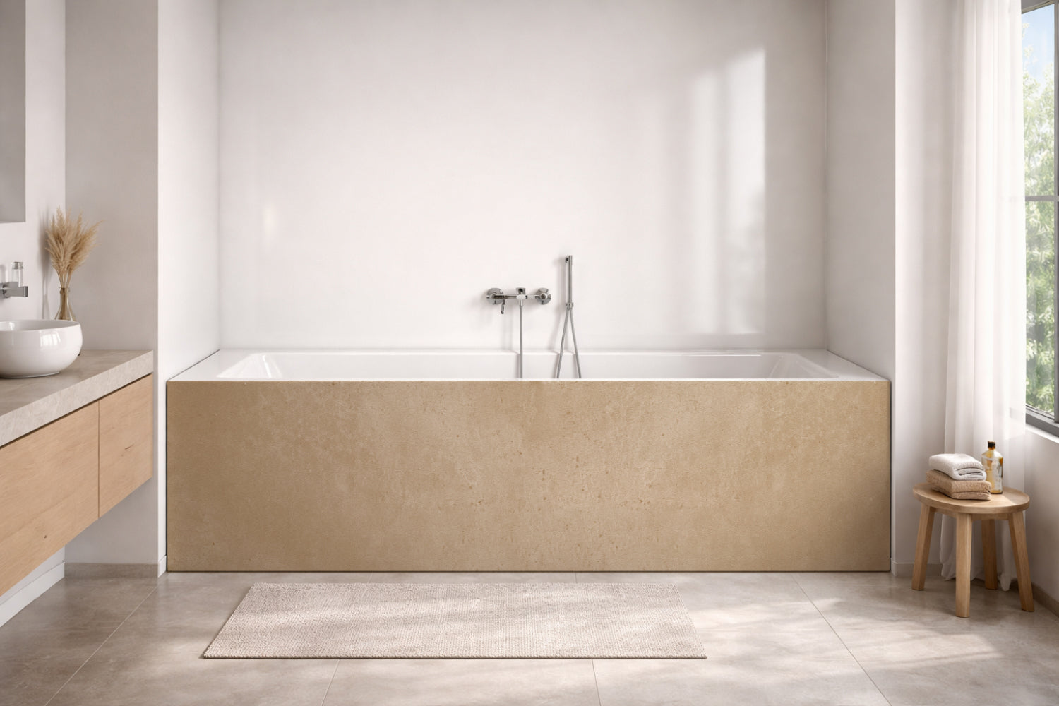 Badewannenverkleidung Betonoptik