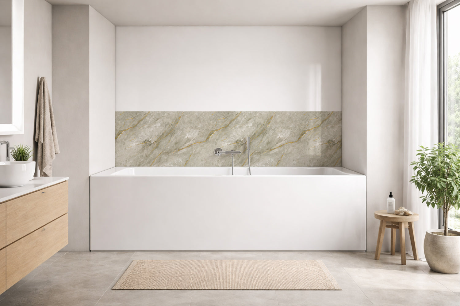Badewannenverkleidung Marmoroptik