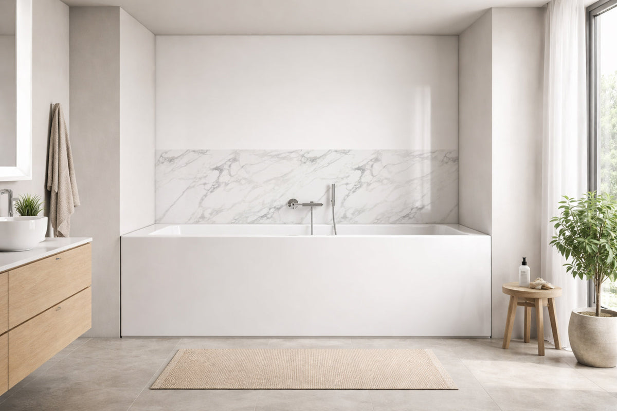 Badewannenverkleidung Marmoroptik
