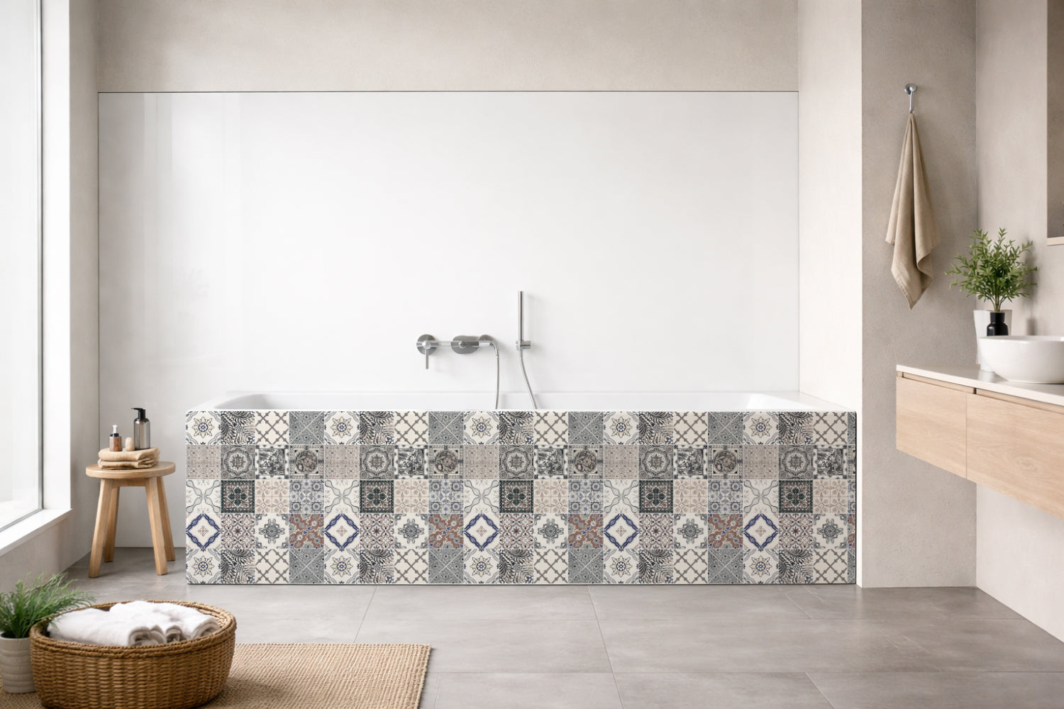 Badewannenverkleidung Patchwork