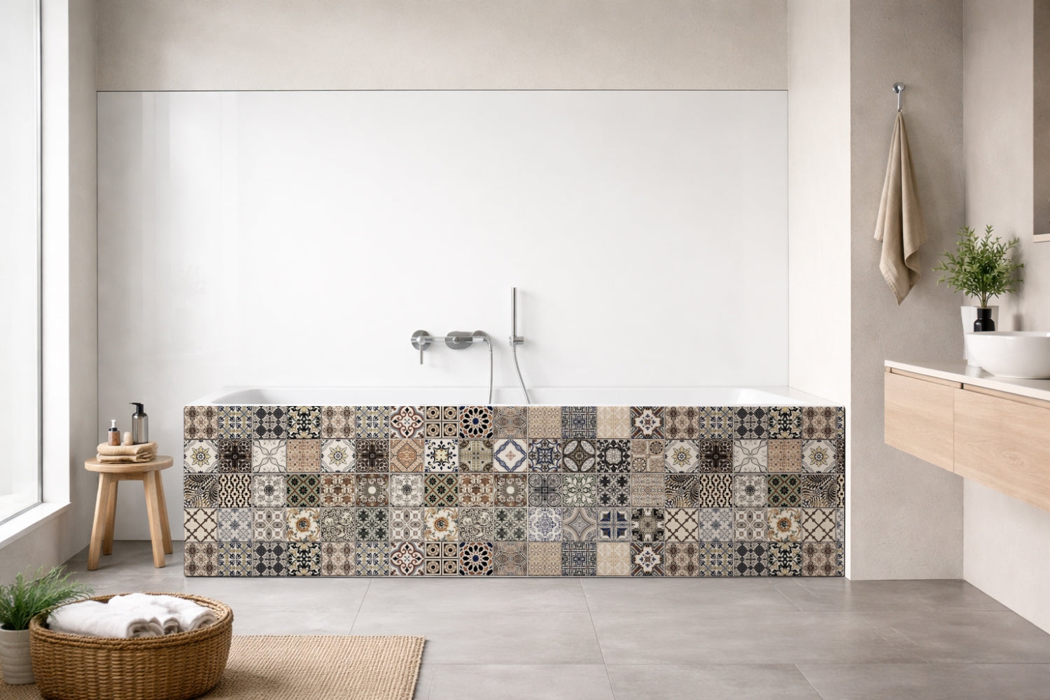 Badewannenverkleidung Patchwork