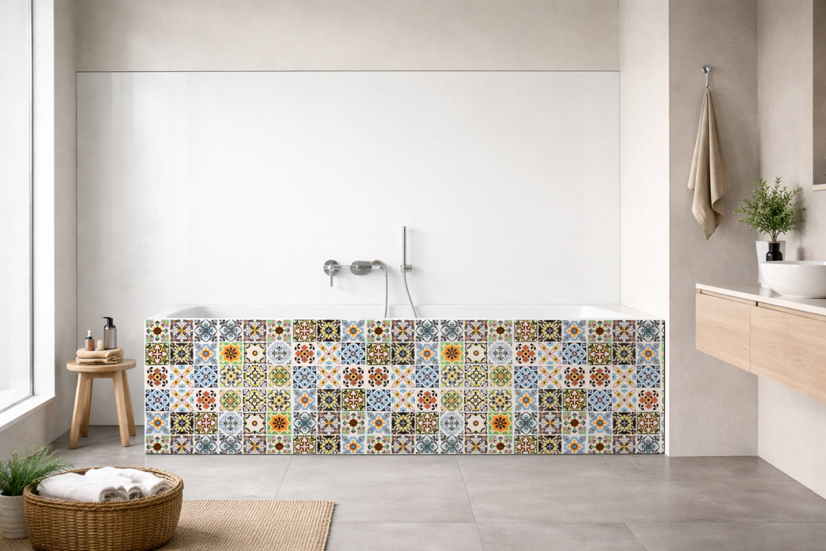 Badrückwand Patchwork