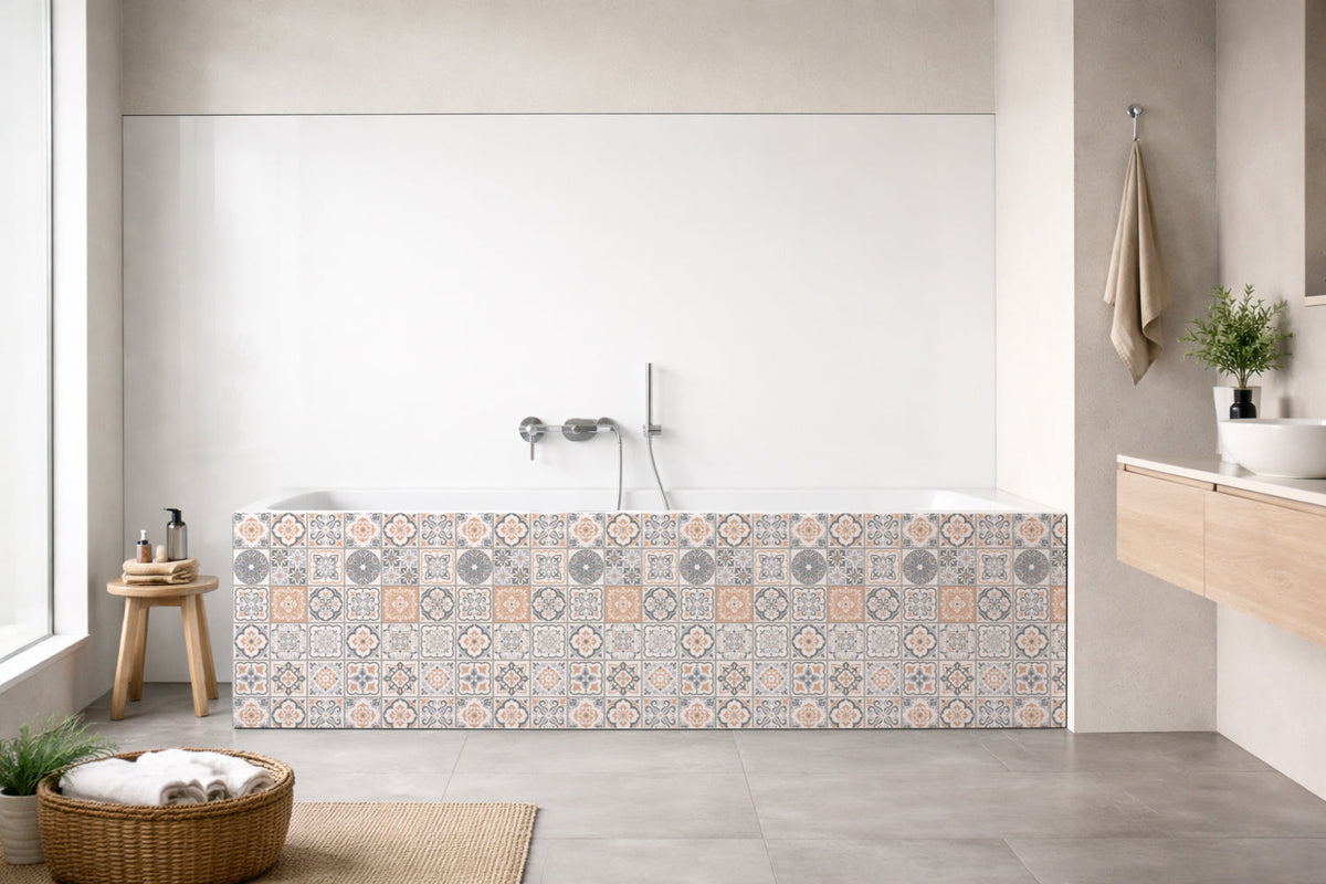 Badrückwand Patchwork