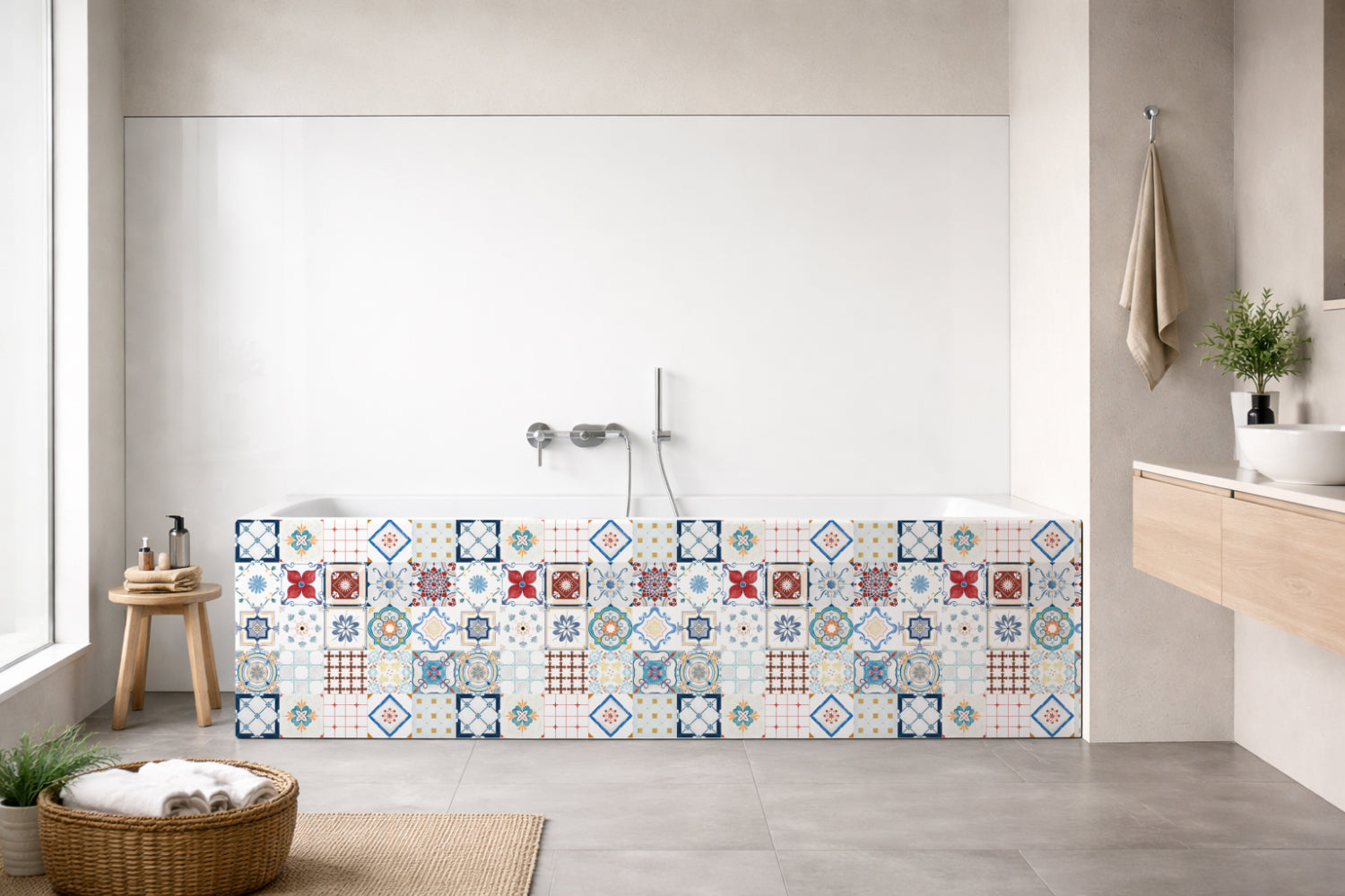 Badewannenverkleidung Patchwork