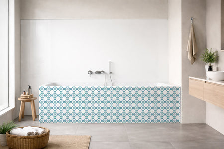 Badrückwand Patchwork