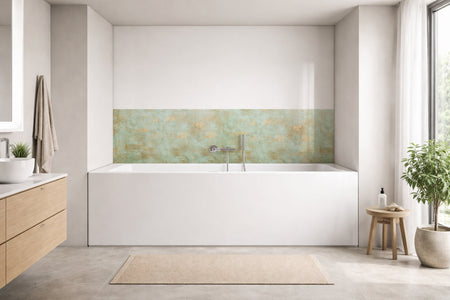 Badrückwand Betonoptik