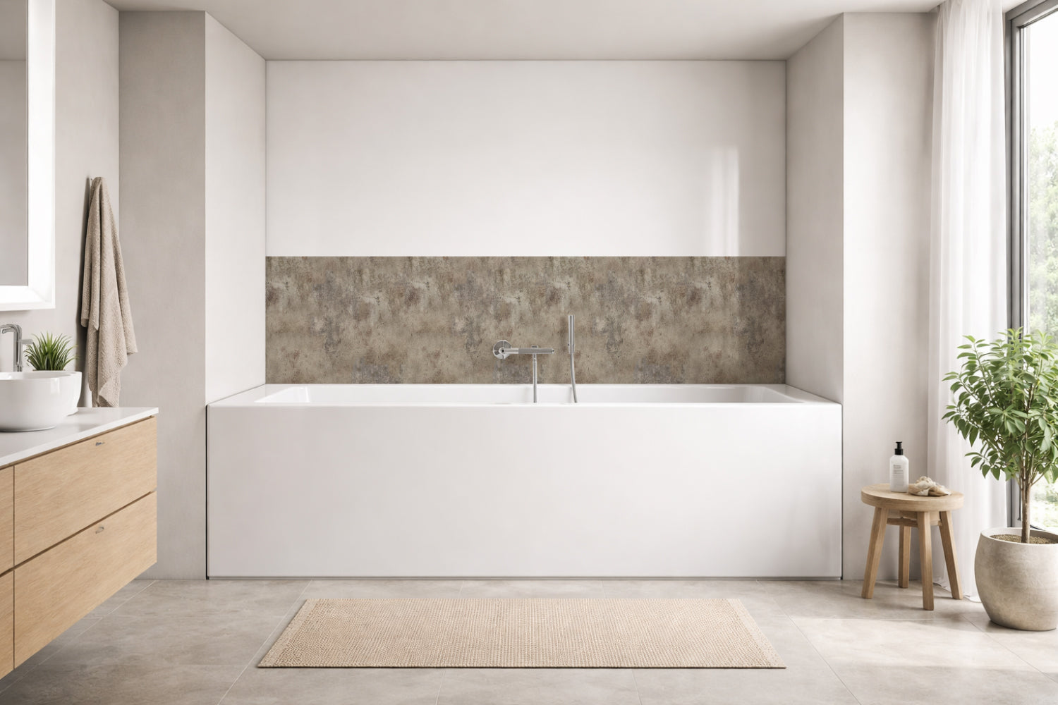 Badewannenverkleidung Betonoptik