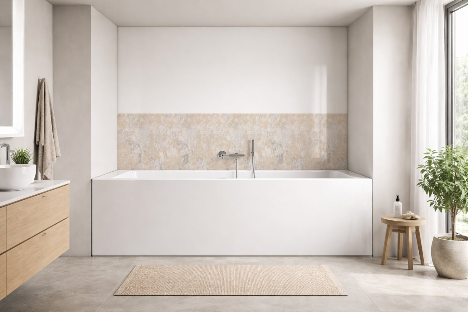 Badewannenverkleidung Betonoptik