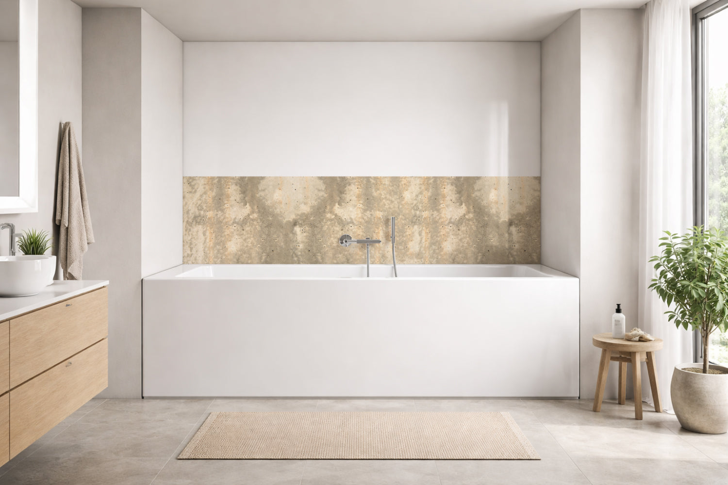 Badewannenverkleidung Betonoptik