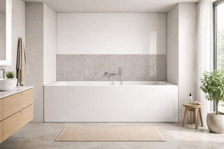 Badrückwand Betonoptik