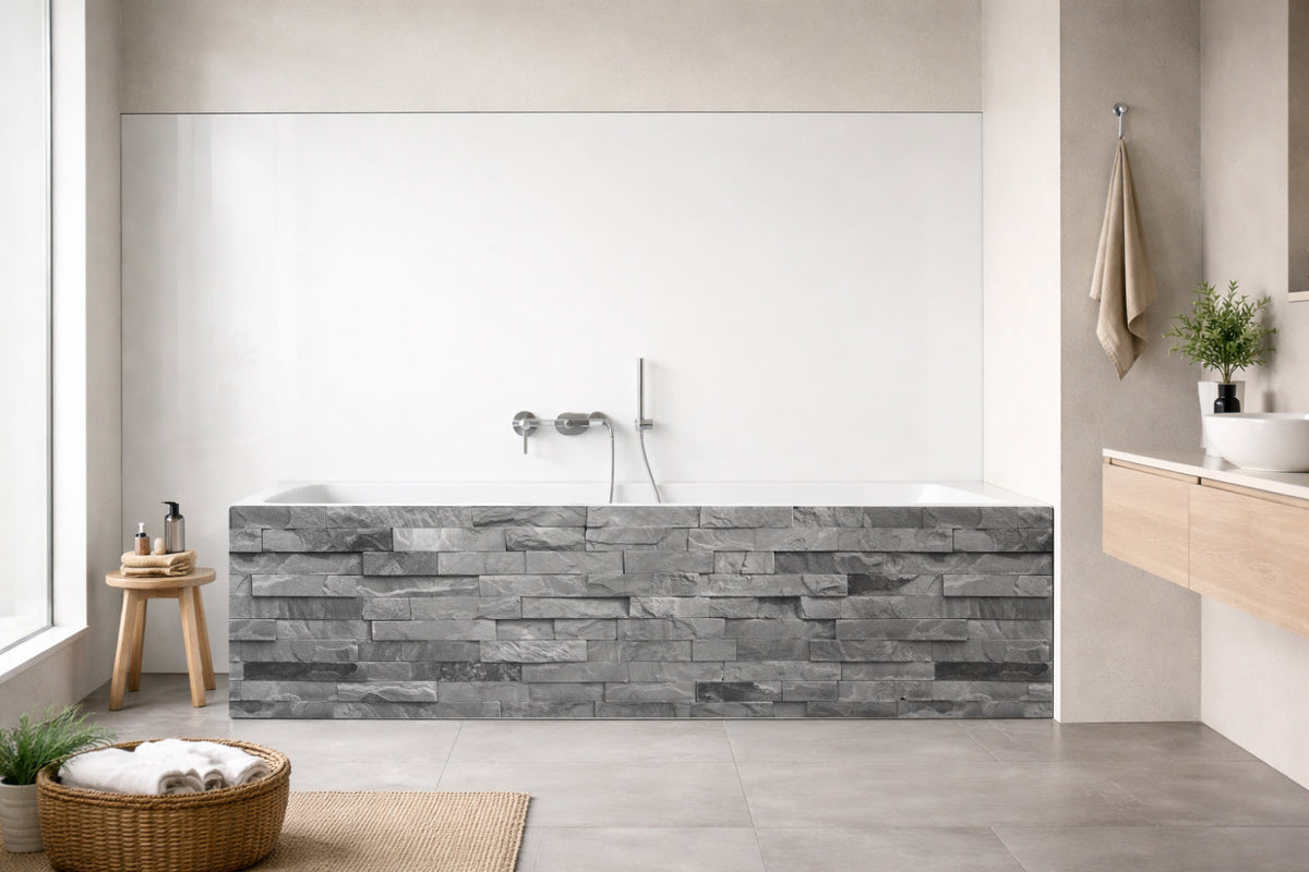 Badewannenverkleidung Steinoptik