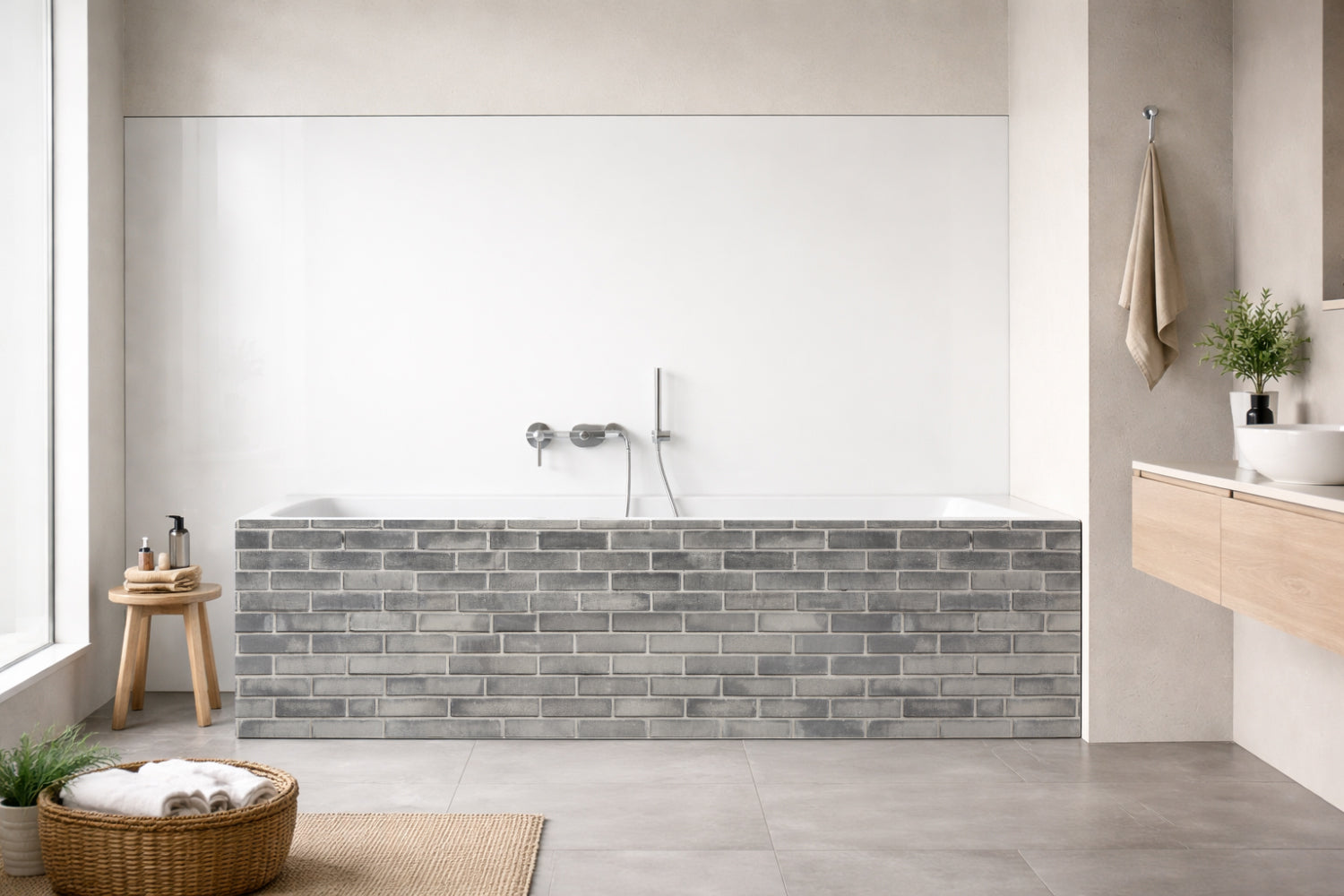 Badewannenverkleidung Steinoptik