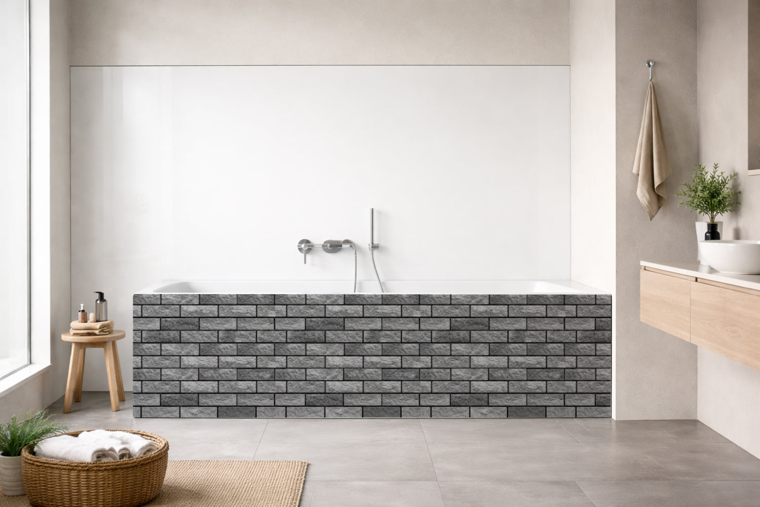 Badewannenverkleidung Steinoptik