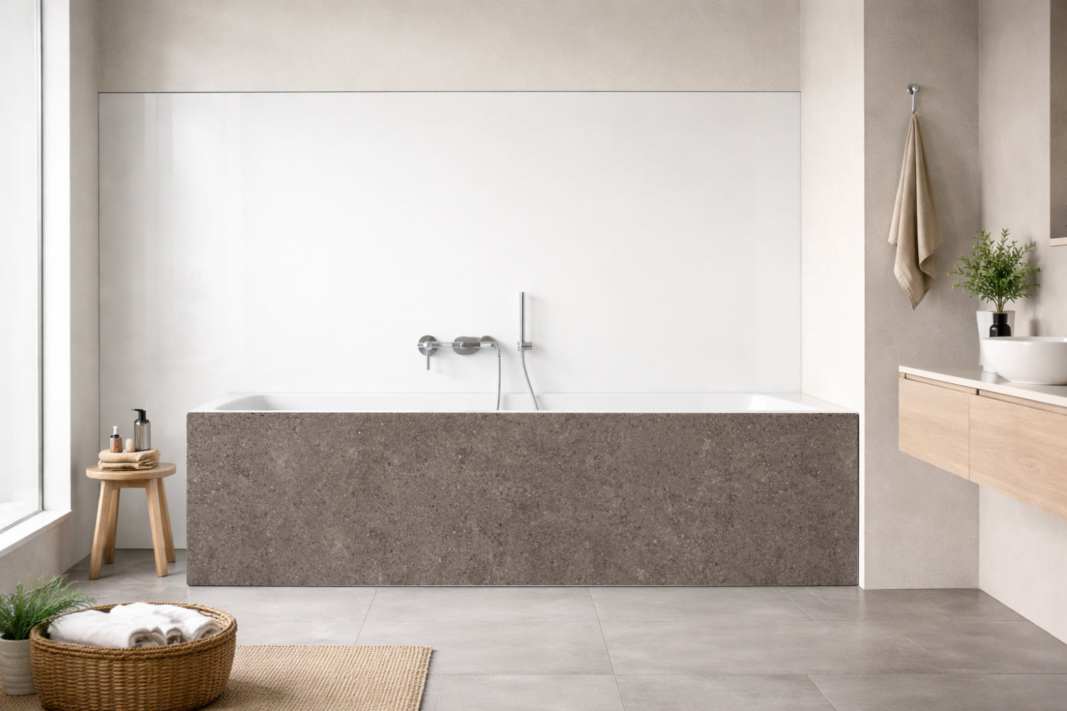 Badewannenverkleidung Steinoptik