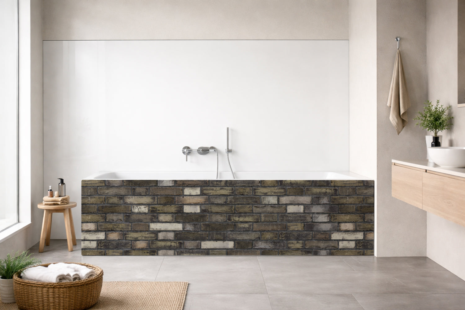 Badewannenverkleidung Steinoptik