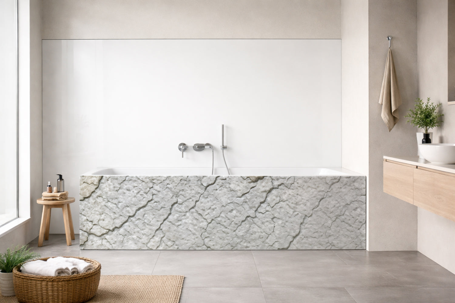 Badewannenverkleidung Steinoptik