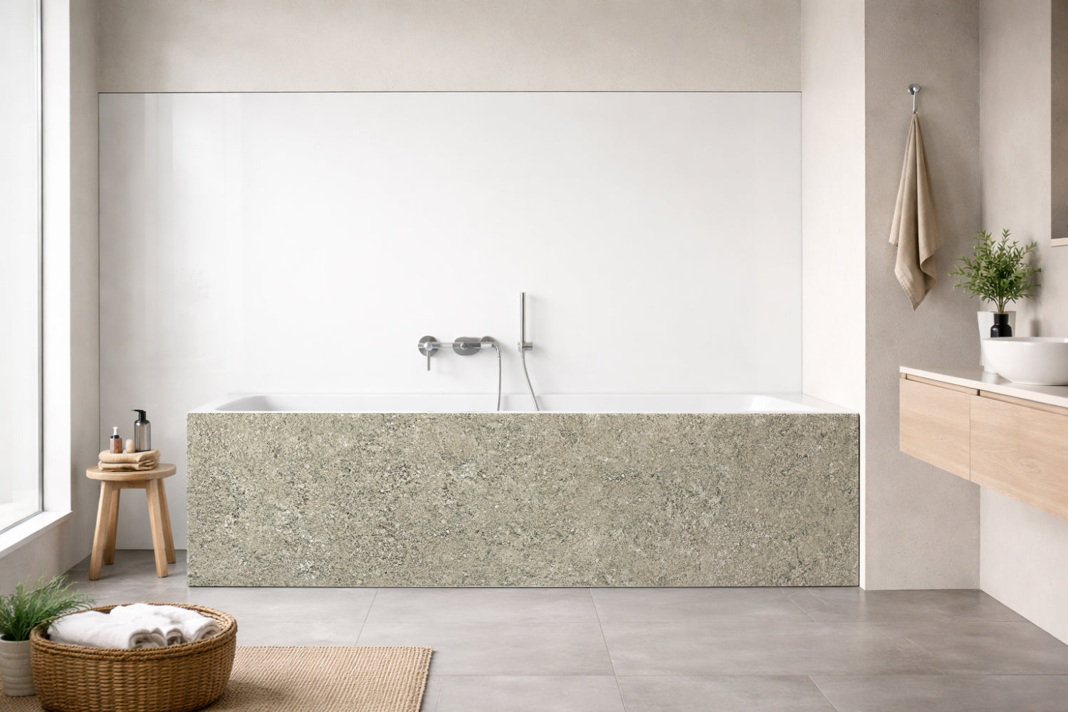 Badewannenverkleidung Steinoptik