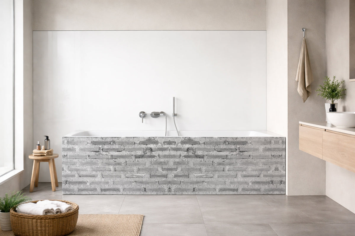 Badewannenverkleidung Steinoptik