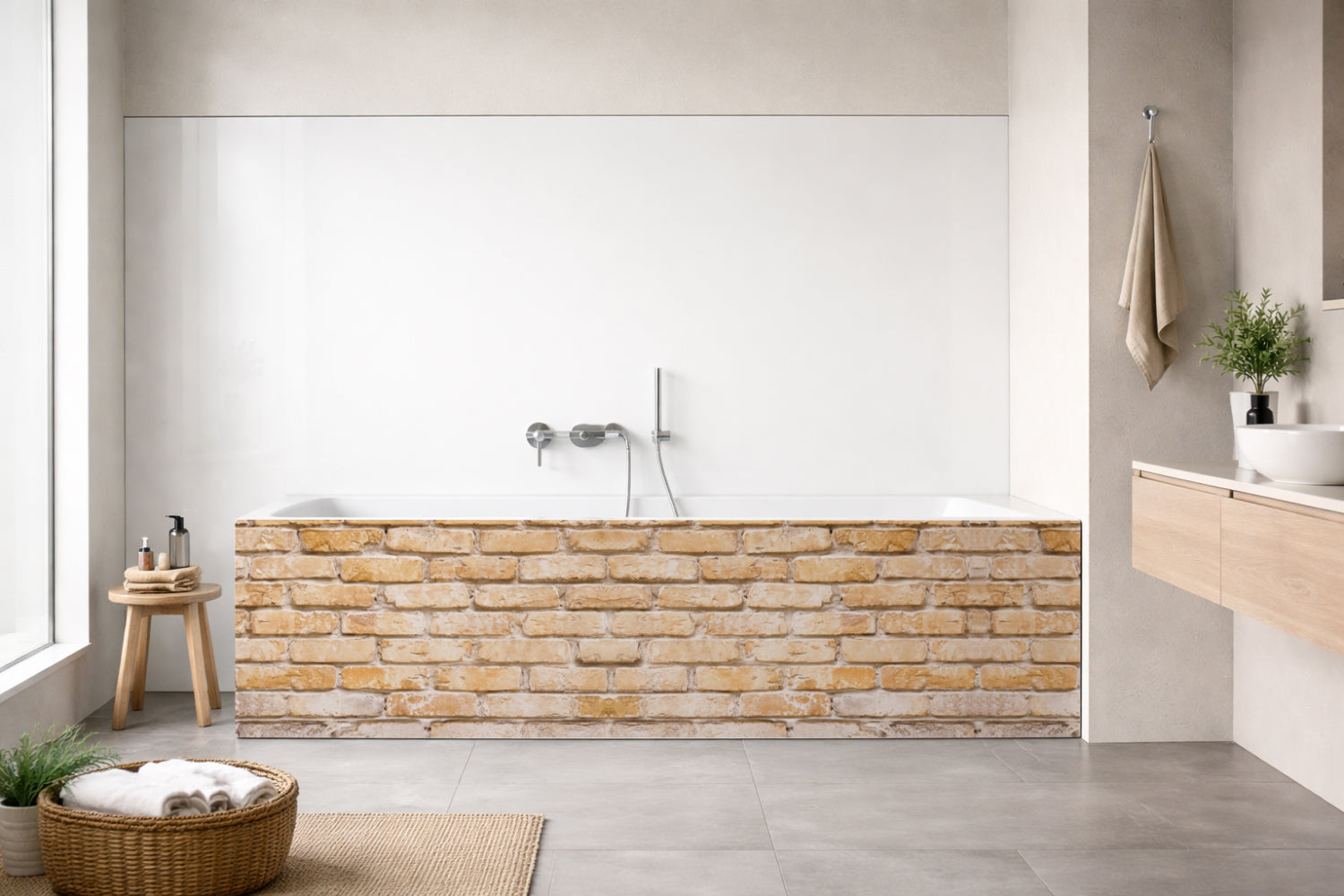 Badewannenverkleidung Steinoptik