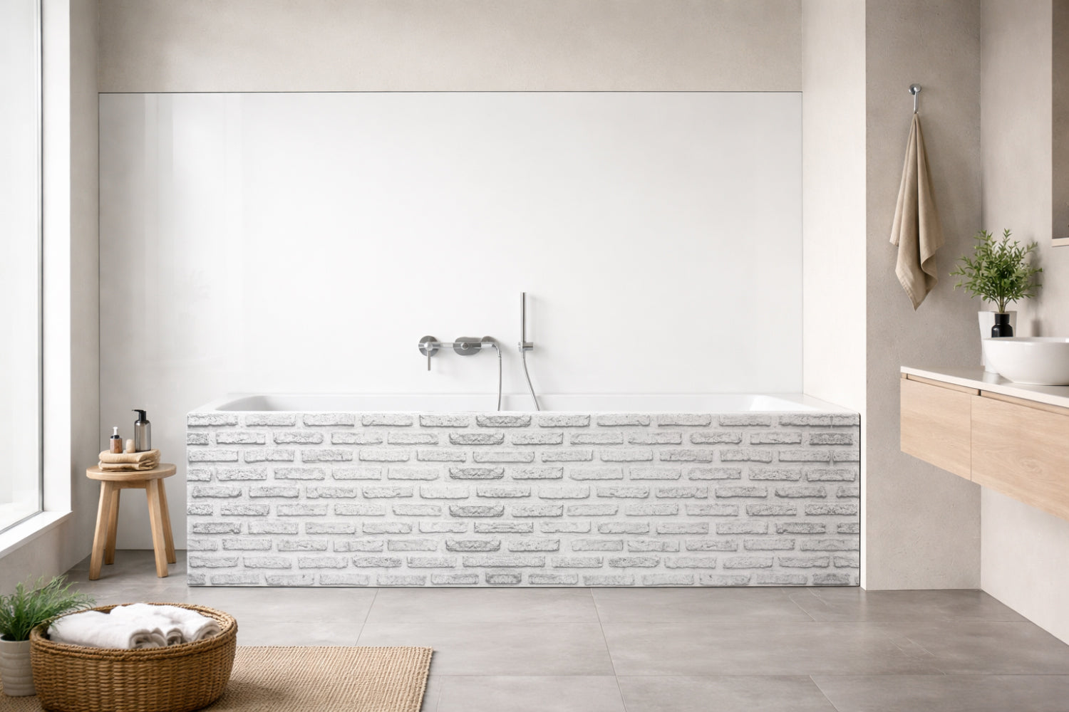Badewannenverkleidung Steinoptik