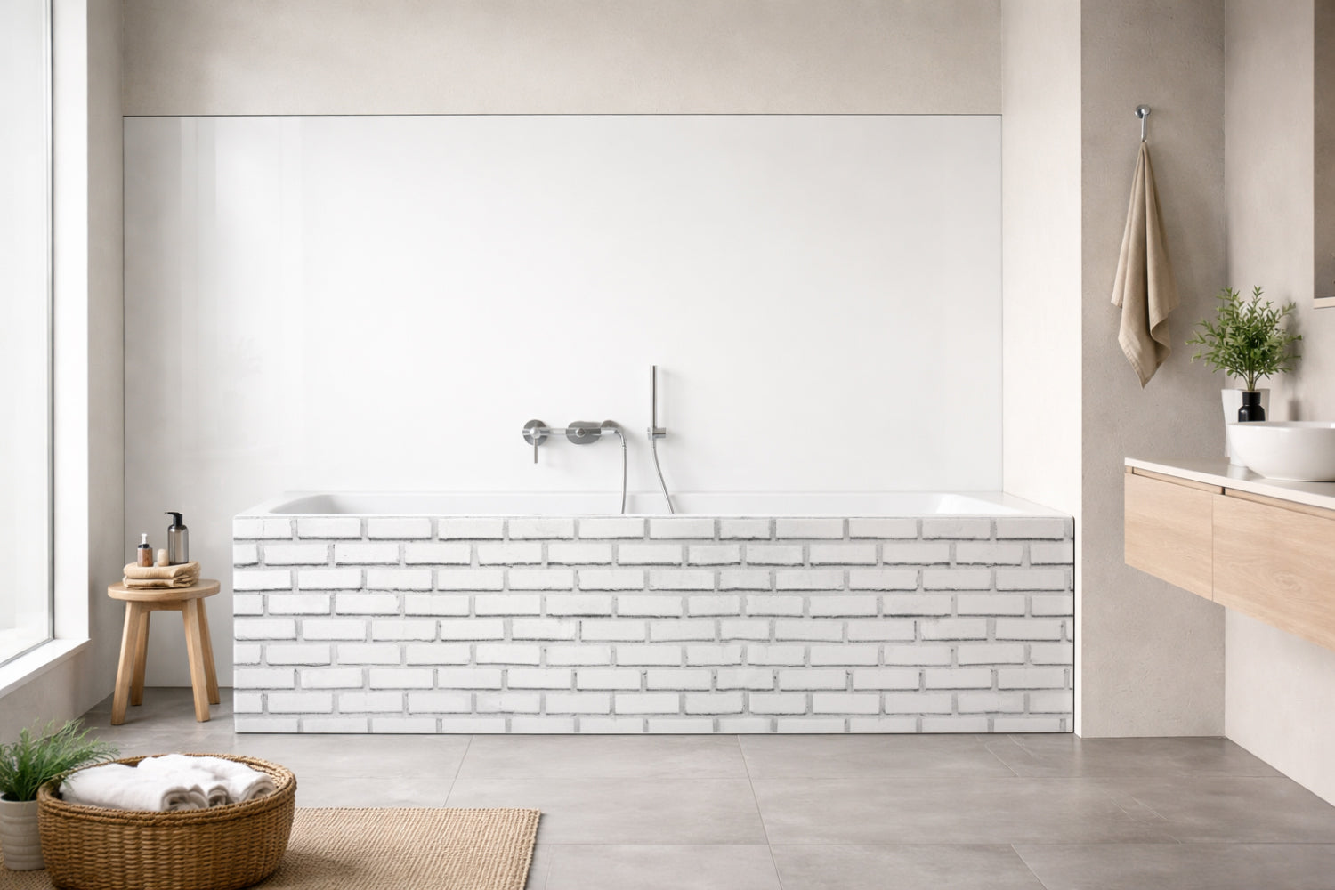Badewannenverkleidung Steinoptik