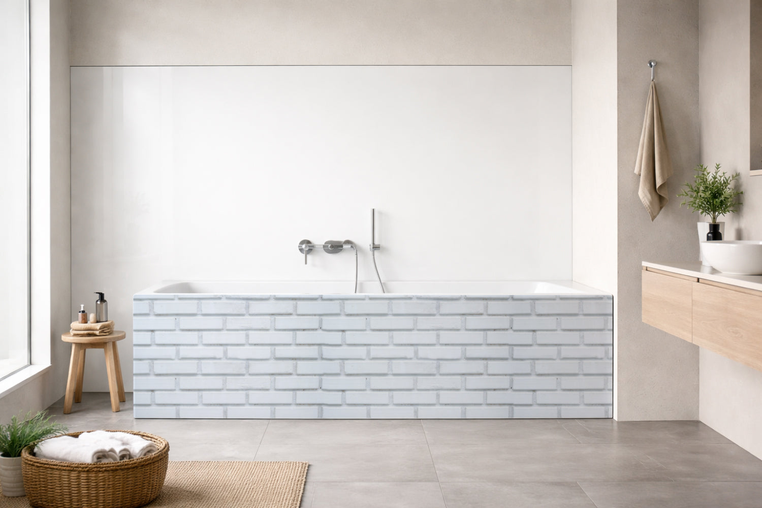 Badewannenverkleidung Steinoptik