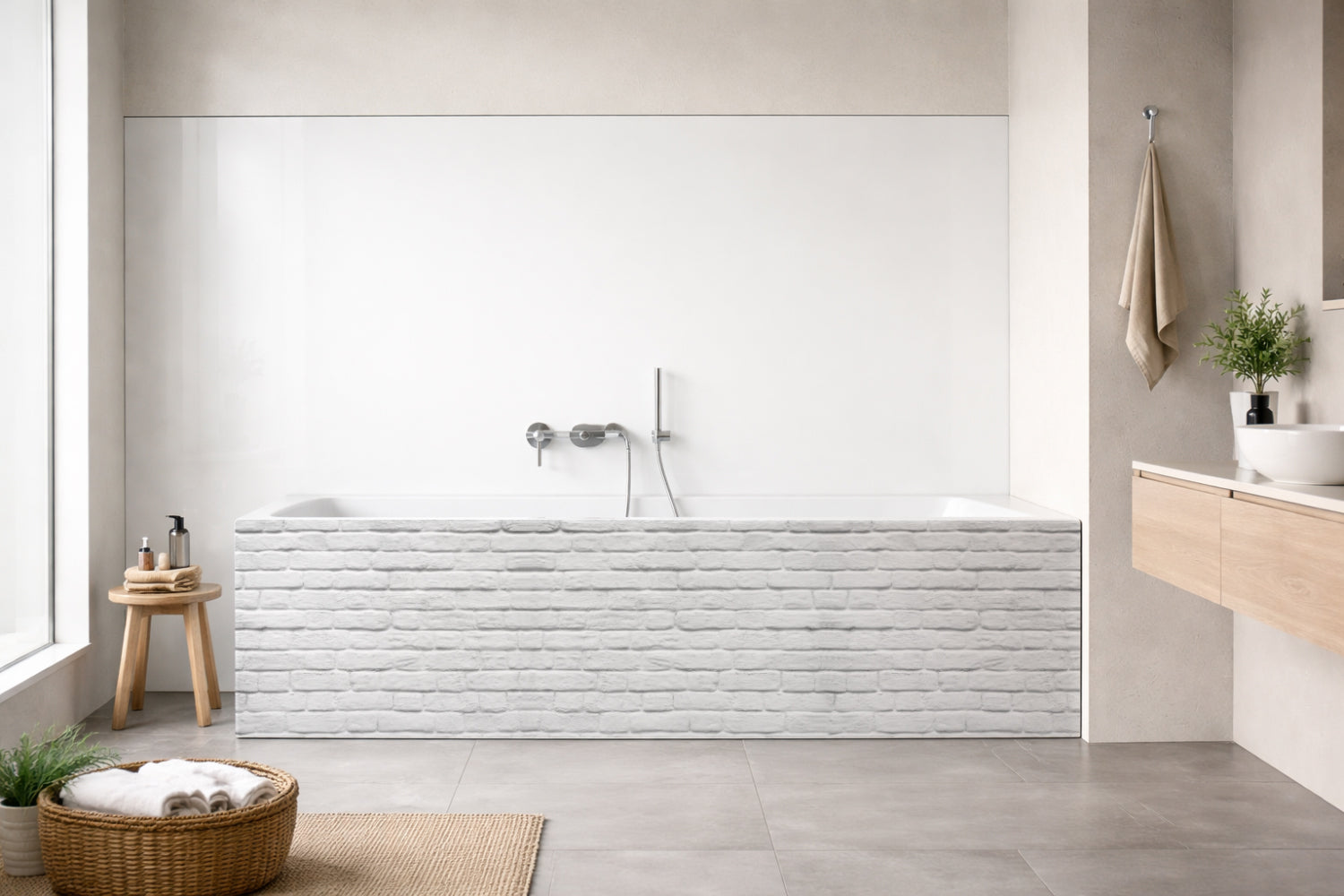 Badewannenverkleidung Steinoptik