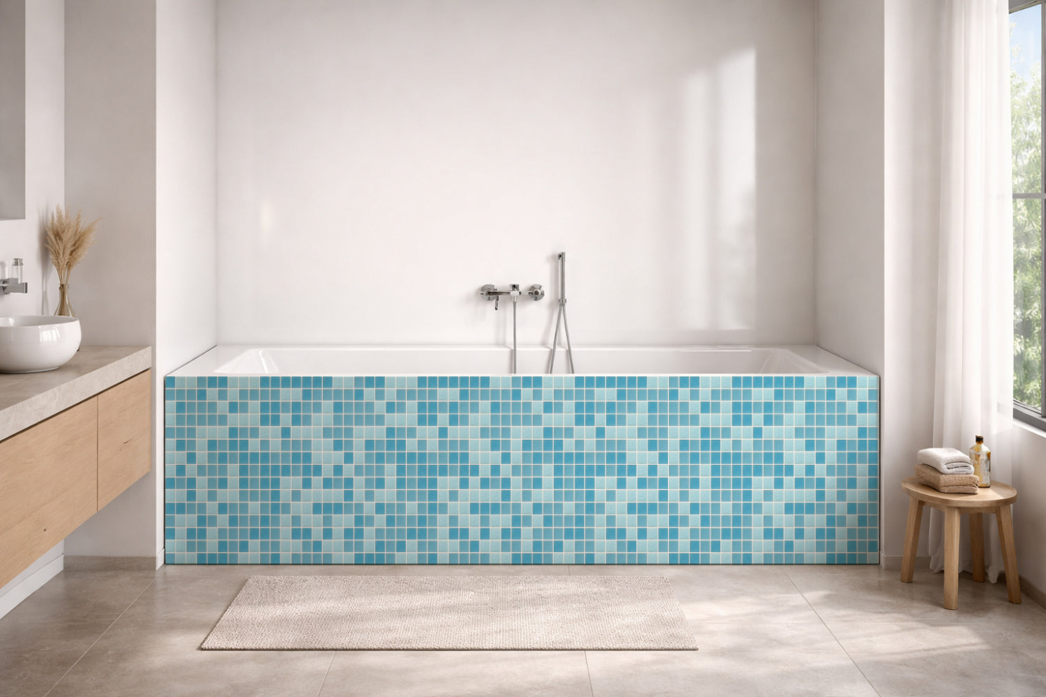 Badewannenverkleidung Fliesenoptik