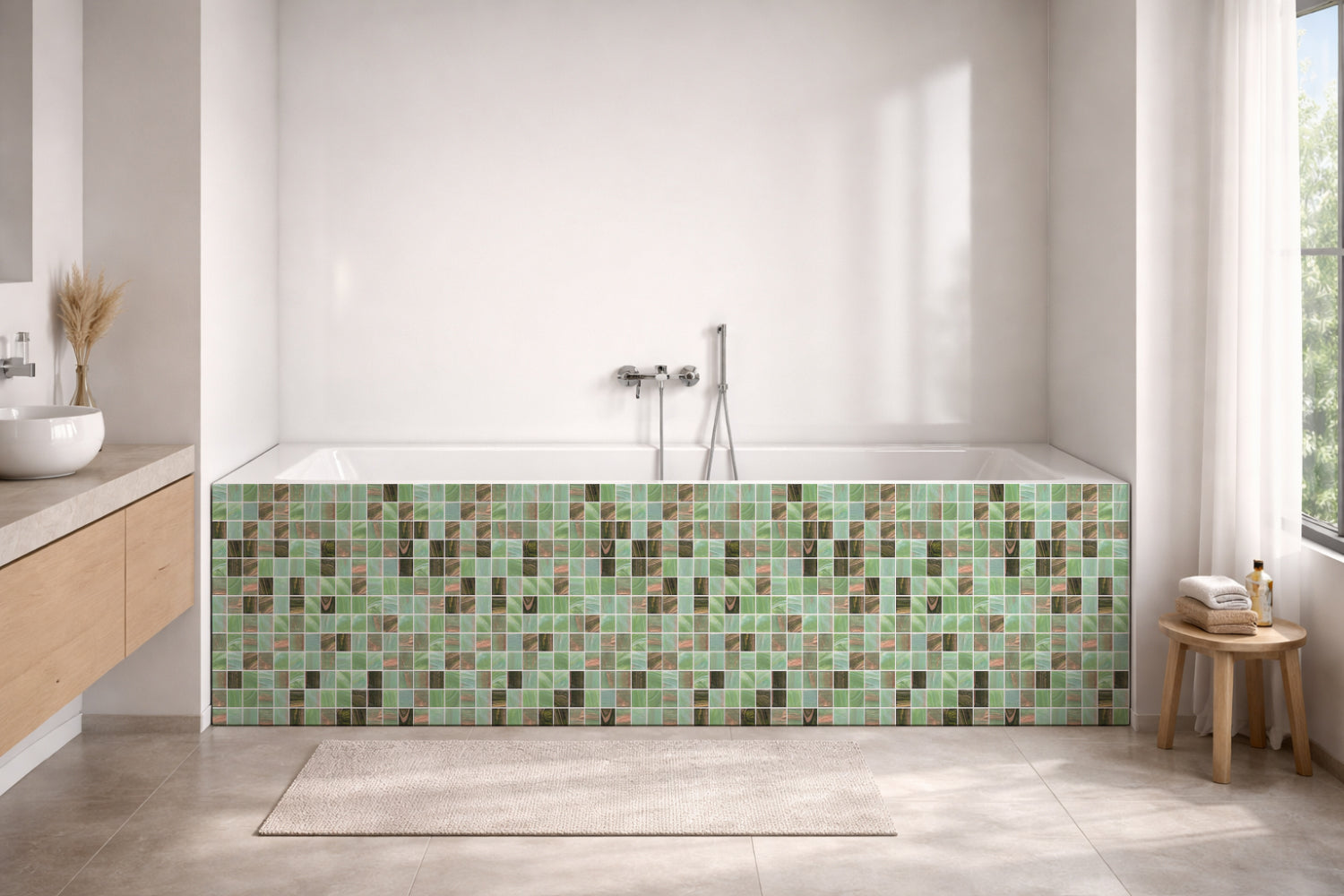 Badewannenverkleidung Fliesenoptik