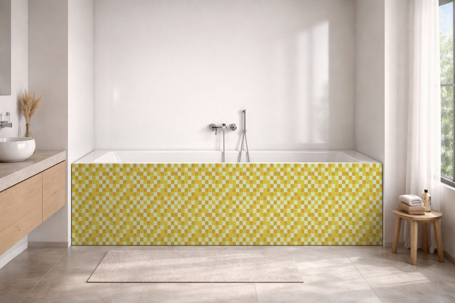 Badewannenverkleidung Fliesenoptik